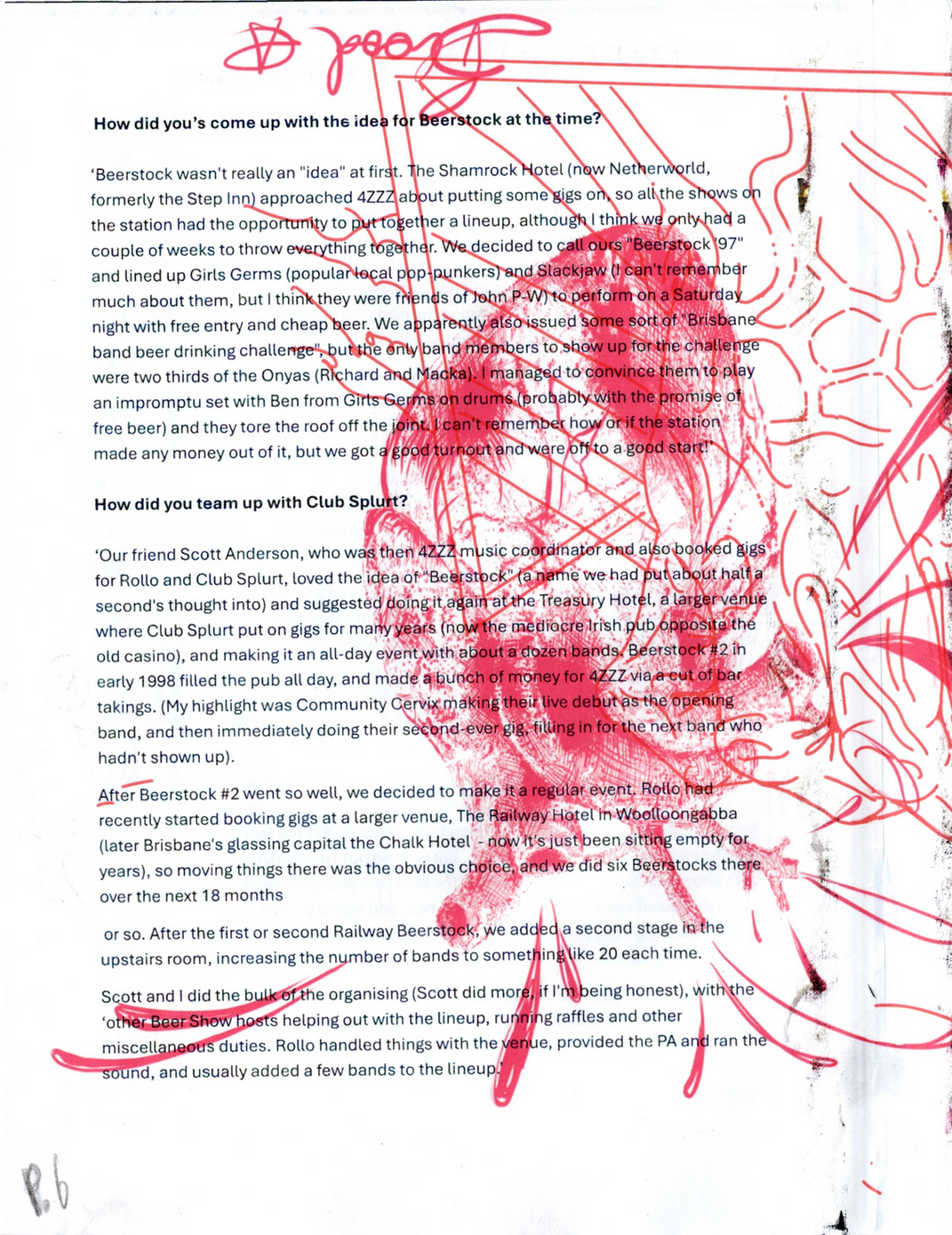 Beerstock Origins - Club Splurt history